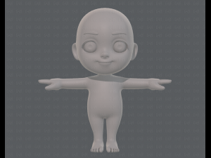 cartoon child v03 Modelo 3D