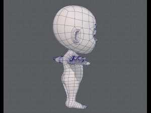 cartoon child v03 Modelo 3D