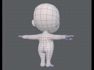cartoon child v03 Modelo 3D