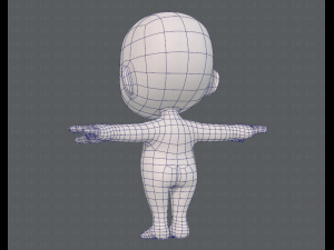 cartoon child v03 Modelo 3D