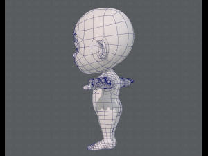 cartoon child v03 Modelo 3D