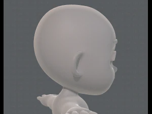 cartoon child v03 3D Model