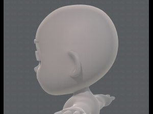 cartoon child v03 Modelo 3D