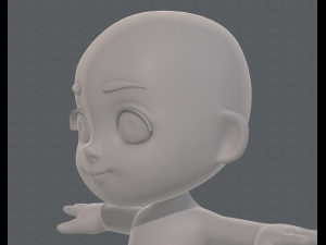 cartoon child v03 Modelo 3D