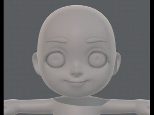 cartoon child v03 3D Model