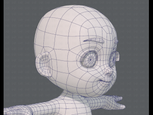 cartoon child v03 Modelo 3D