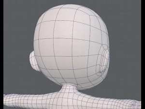 cartoon child v03 3D Model