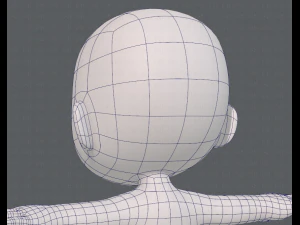 cartoon child v03 3D Model