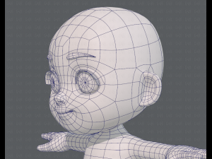 cartoon child v03 Modelo 3D