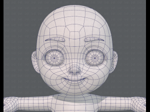 cartoon child v03 Modelo 3D