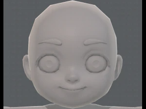 cartoon child v03 3D Model