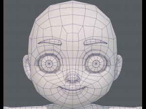 cartoon child v03 Modelo 3D