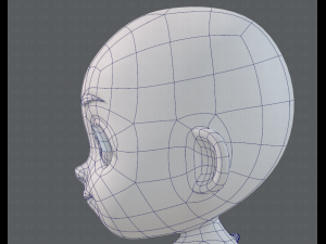 cartoon child v03 Modelo 3D