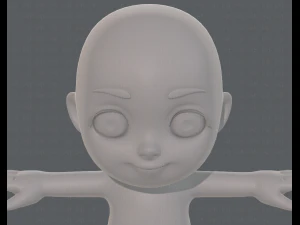 cartoon child v03 3D Model