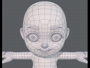 cartoon child v03 Modelo 3D