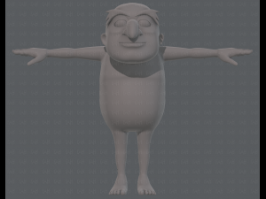 base mesh old man character v06 3Dモデル