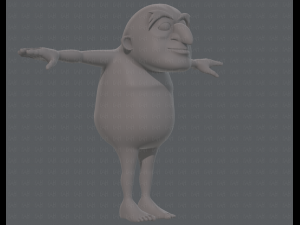 base mesh old man character v06 3Dモデル