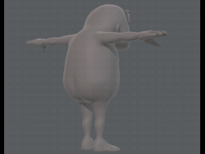 base mesh old man character v06 3Dモデル