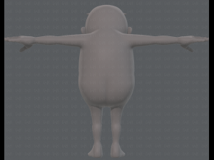 base mesh old man character v06 3Dモデル