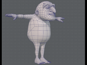 base mesh old man character v06 3Dモデル