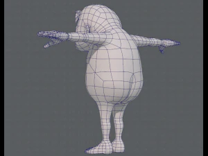 base mesh old man character v06 3D Model