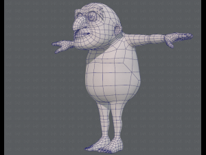 base mesh old man character v06 3Dモデル