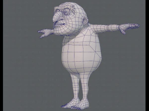 base mesh old man character v06 3D Model
