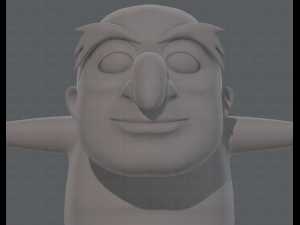 base mesh old man character v06 3Dモデル