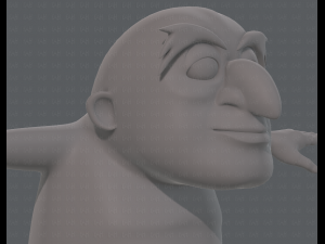 base mesh old man character v06 3Dモデル
