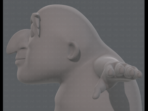 base mesh old man character v06 3Dモデル