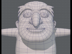 base mesh old man character v06 3Dモデル