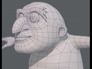base mesh old man character v06 3Dモデル