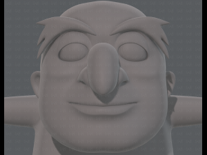 base mesh old man character v06 3Dモデル