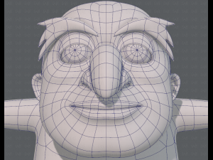 base mesh old man character v06 3Dモデル