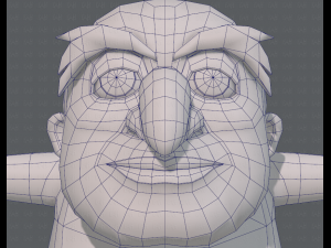 base mesh old man character v06 3Dモデル