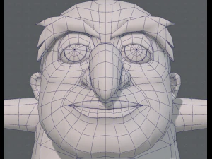 base mesh old man character v06 3D Model