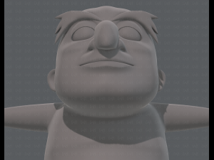 base mesh old man character v06 3Dモデル