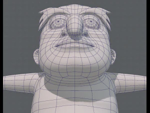 base mesh old man character v06 3D Model