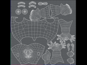 base mesh old man character v06 3Dモデル