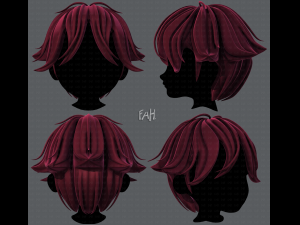 3d hair style for boy v58 3D मॉडल