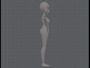 base mesh woman 18 3D Модель