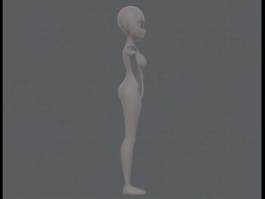 base mesh woman 18 3D Model