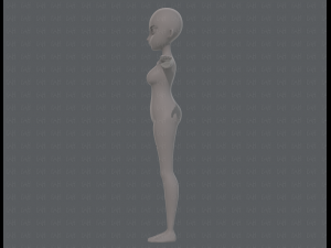 base mesh woman 18 3D Модель