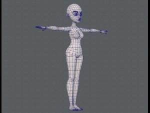 base mesh woman 18 3D Модель