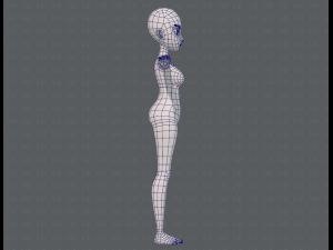 base mesh woman 18 3D Модель