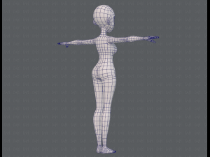 base mesh woman 18 3D Модель