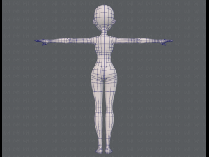 base mesh woman 18 3D Модель