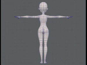 base mesh woman 18 3D Model