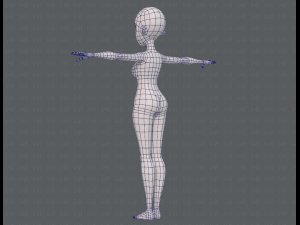 base mesh woman 18 3D Модель