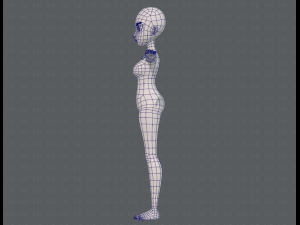 base mesh woman 18 3D Модель